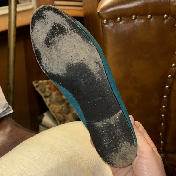 Vintage Blue Suede Chanel Ballet Flats - Picture 9 of 10